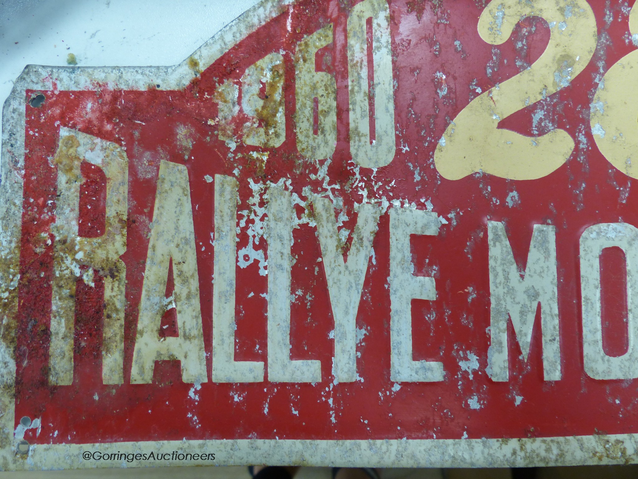 Two Rallye Monte Carlo aluminium rally number, plates, 1960 and 1961